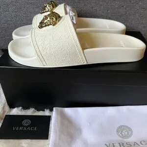 Versace | Shoes | New Versace Medusa Palazzo Slides Slipper